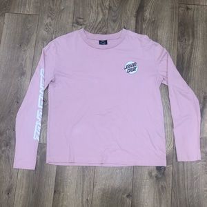 Long Sleeve Blush Santa Cruz T-Shirt